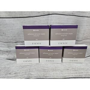 ConvaTec Esenta Adhesive Remover Wipes 5 Boxes 125 Wipes Ref 423391 exp 2027 NEW